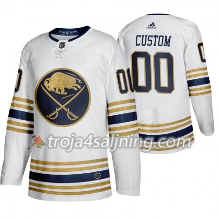 Buffalo Sabres tröja Customized 50th Anniversary 2019-2020 Adidas Vit Authentic - NHL Tröjor Herr
